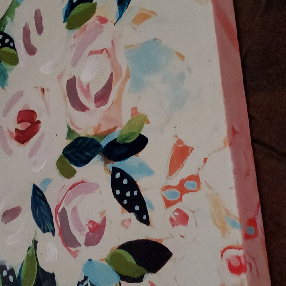 Floral Canvas nwot - Picture 3 of 5